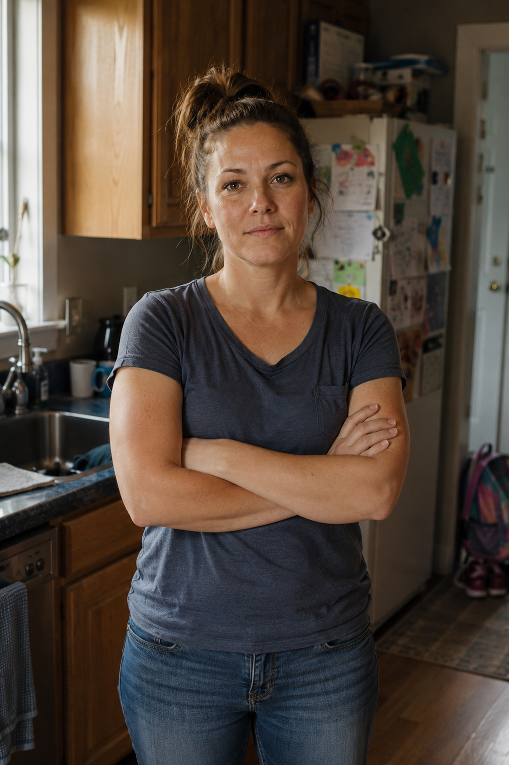 Portrait of a single mother